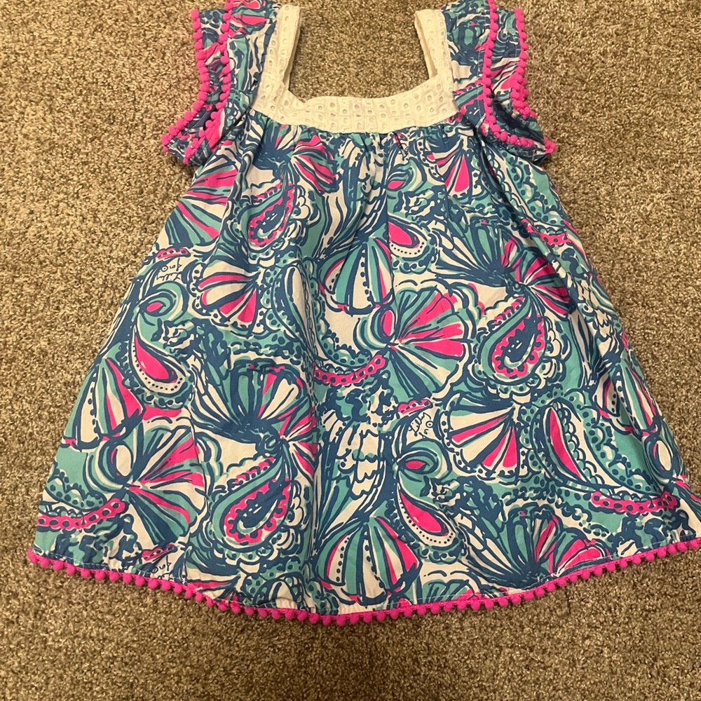 Lilly Pulitzer Kids Dress with Pink and Blue Patterns